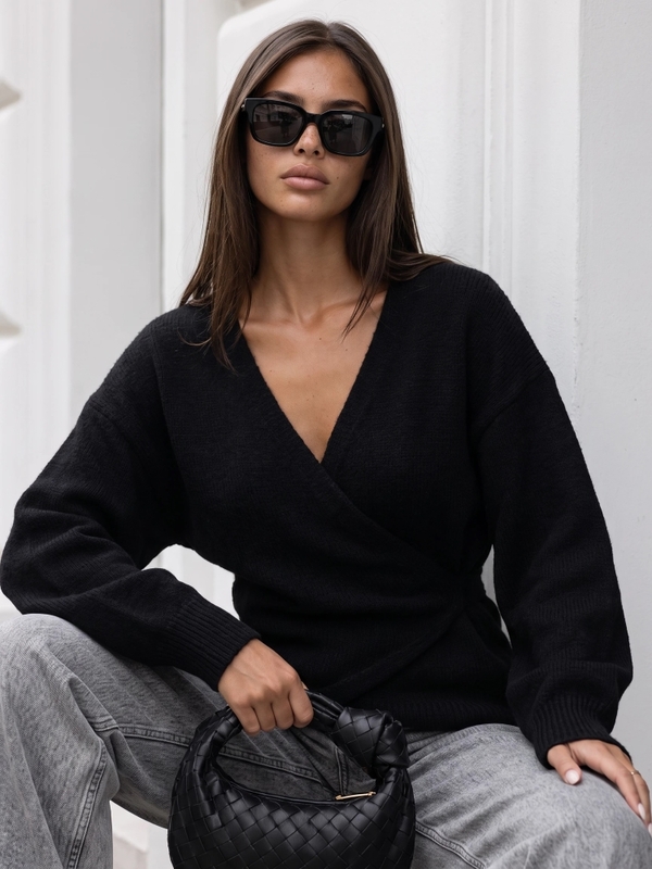 Sweter Riccardo Czarny
