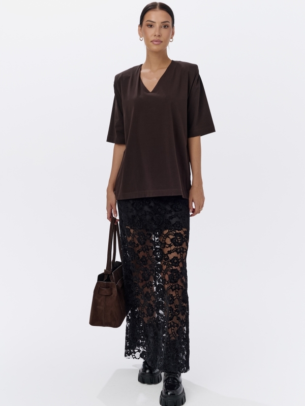Bluzka Victoria Brązowa