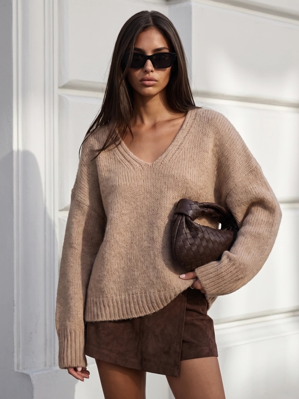 Sweter Nicollo Premium Beżowy