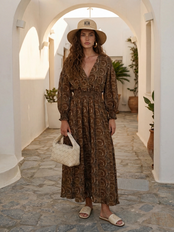 Dress Lynn Boho Caramel
