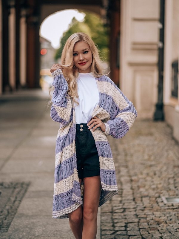 Sweter Drama Fioletowy