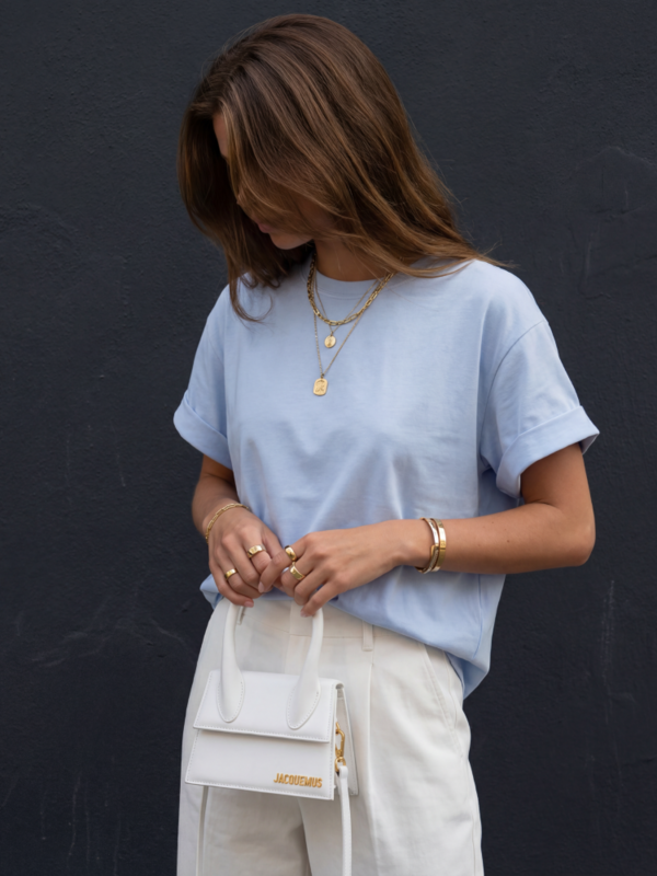 T-shirt Ezron Błękitny