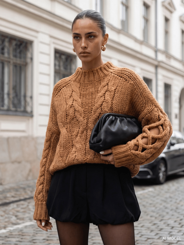 Sweter Sheridan Karmelowy