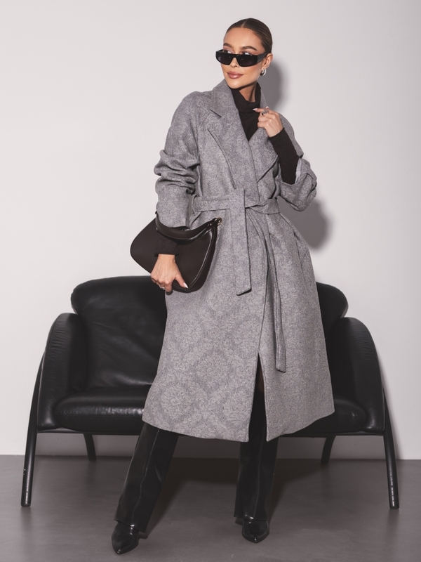 Coat Albert Pattern Gray