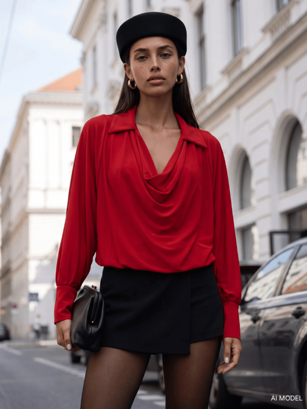 Bluzka Sentie Czerwona