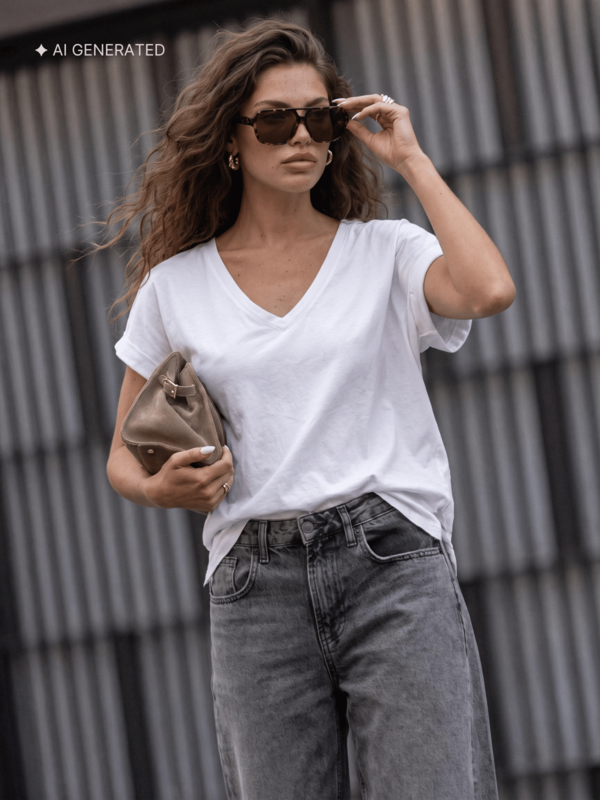 T-shirt Fredo Biały