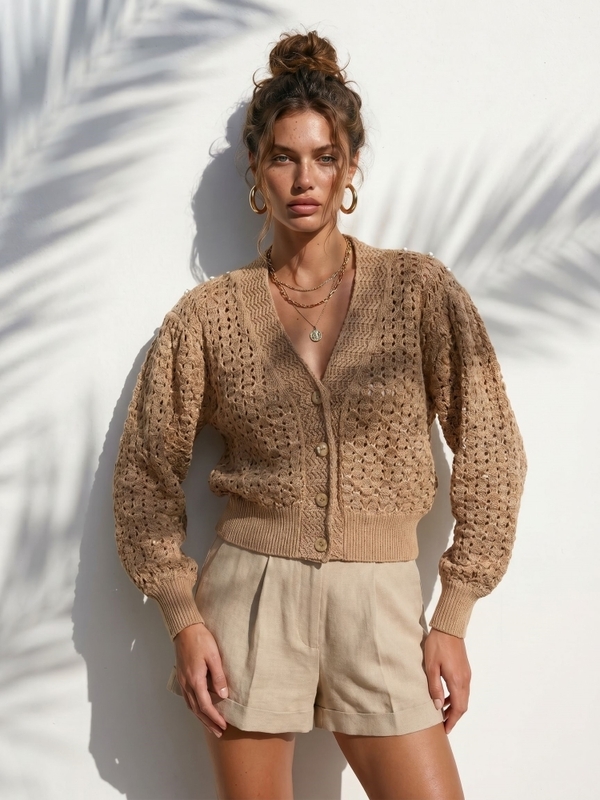 Sweter Luno Cocomore Brązowy
