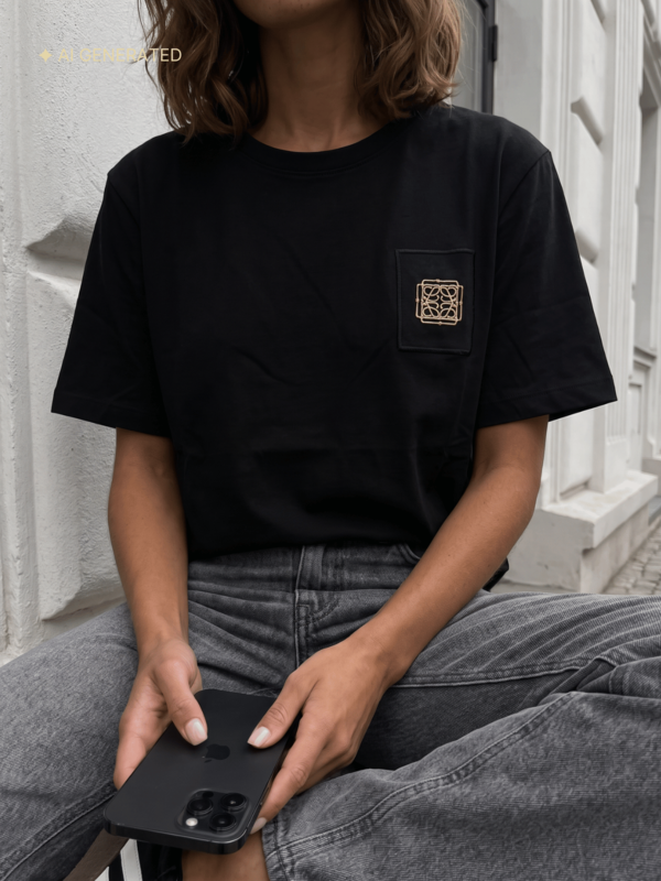 T-shirt Renzo Czarny