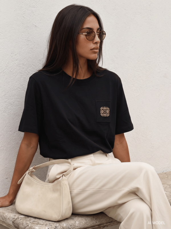 T-shirt Renzo Czarny