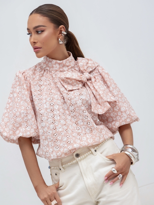 Blouse Kazmina Flower Pink