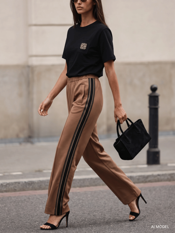 Pants Irwin Black Caramel