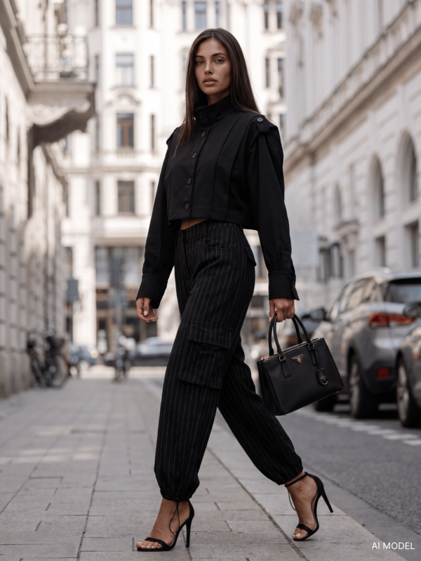 Pants Cristian Stripes Black