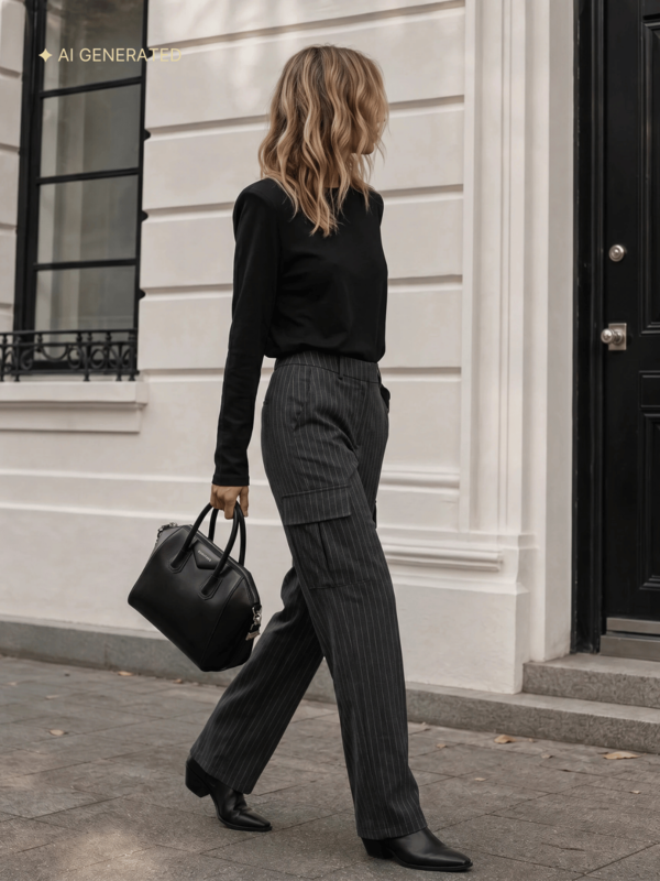 Spodnie Wilfred Stripes Szare