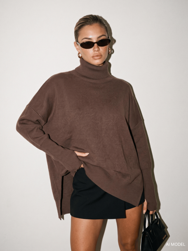 Sweater Violett Brown