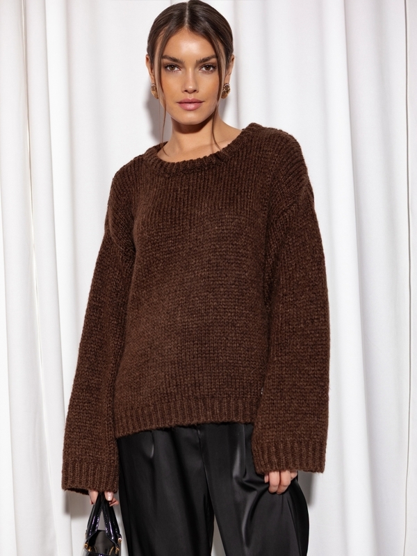 Sweter Lorelaj Brązowy