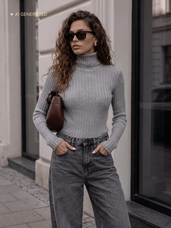 Sweter Eilson Golf Szary