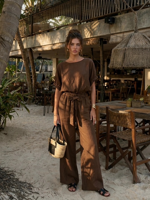 Bluzka Ragnar Brązowa