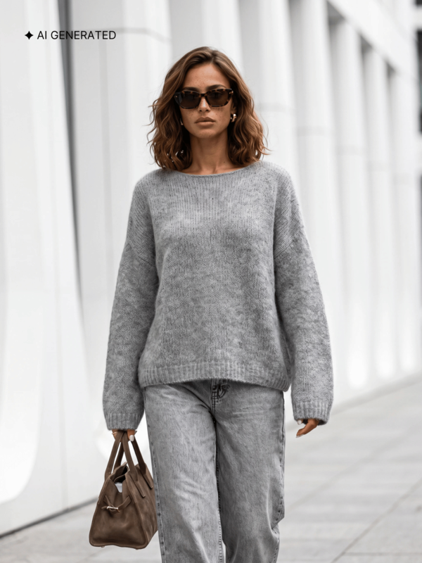 Sweter Paride Premium Szary