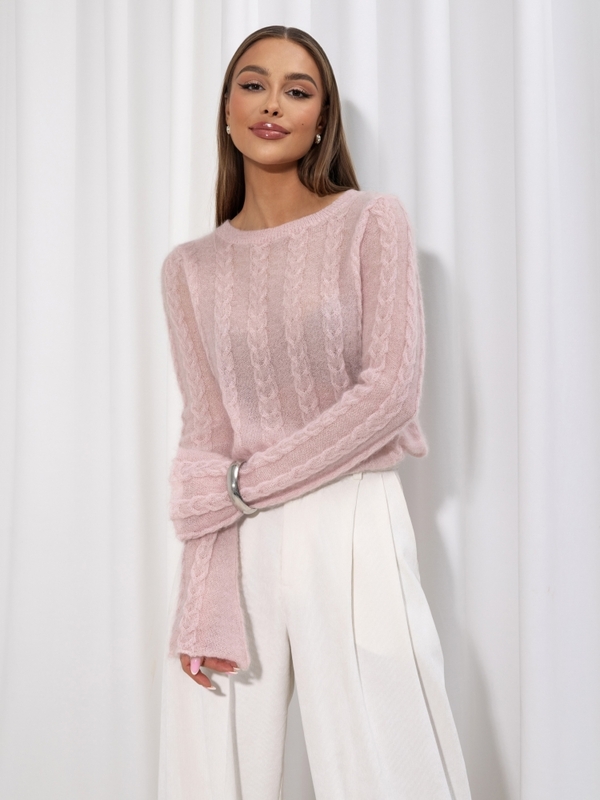 Sweter Loris Premium Pudrowy