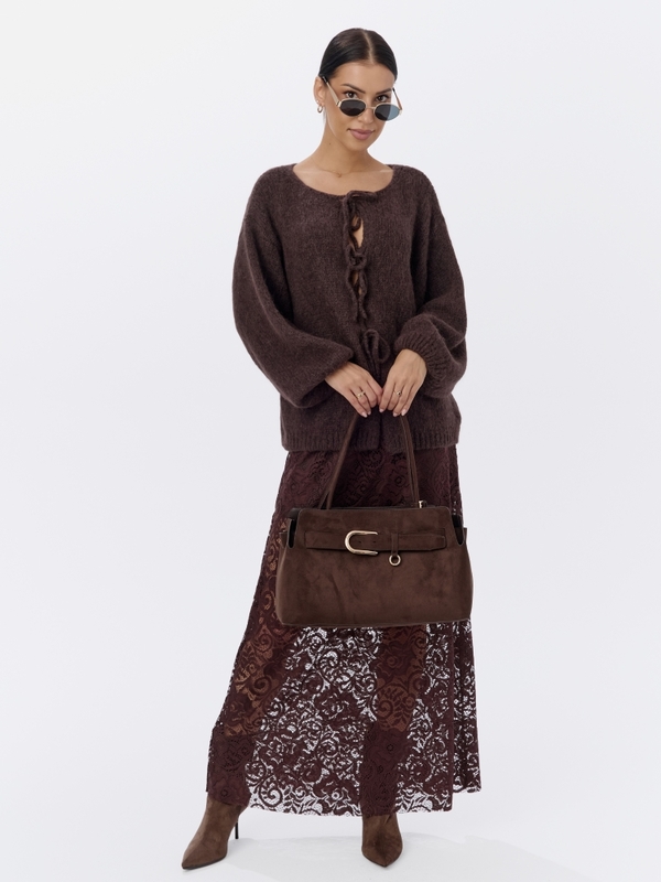 Sweter Alonso Premium Brązowy