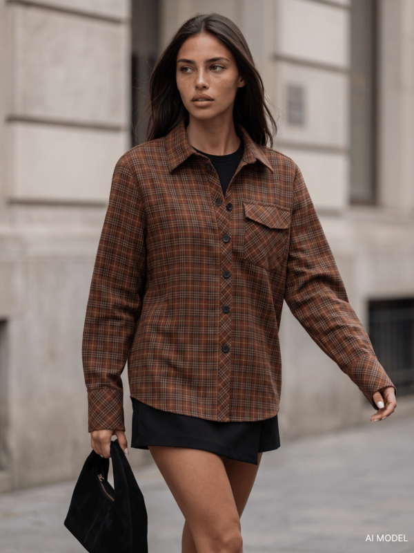 Shirt Marcella Check Ginger