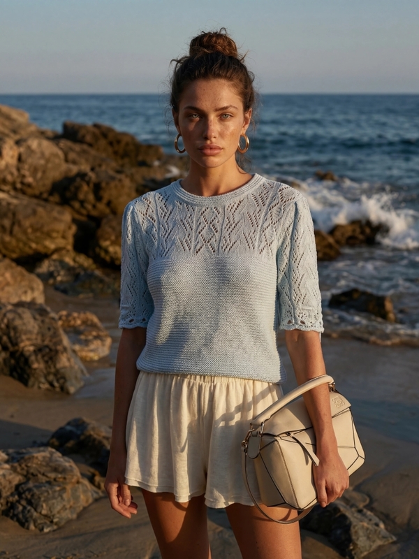 Sweter Louie Błękitny