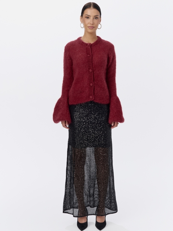 Sweter Frank Premium New Bordowy