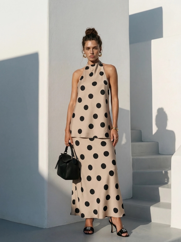 Bluzka Elodie Black Beżowa