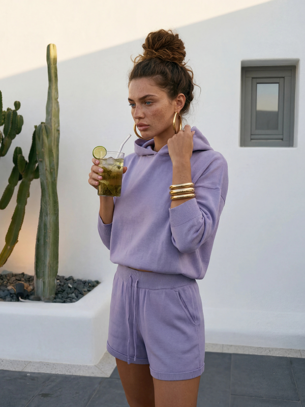 Sweter Ellis Fioletowy