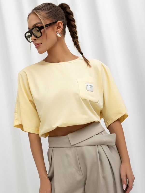 T-shirt Dessi Atelier Żółty