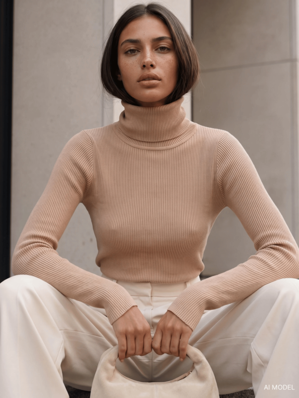 Sweter Coco Golf Beżowy
