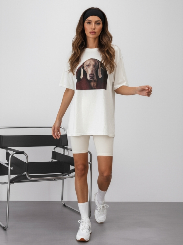 T-shirt Verme New White