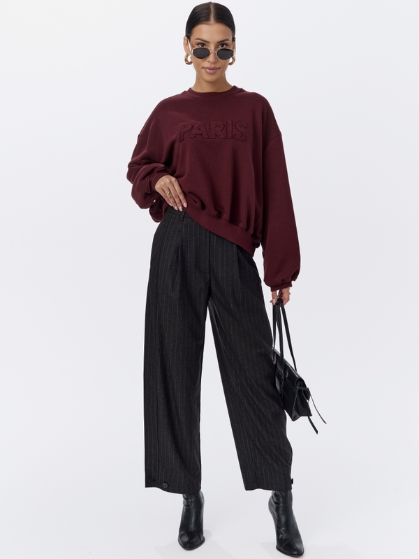 Spodnie Elouise Stripes Czarne